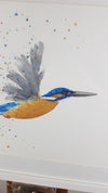Kingfisher Watercolour Painting - 'River' 17" x 12"