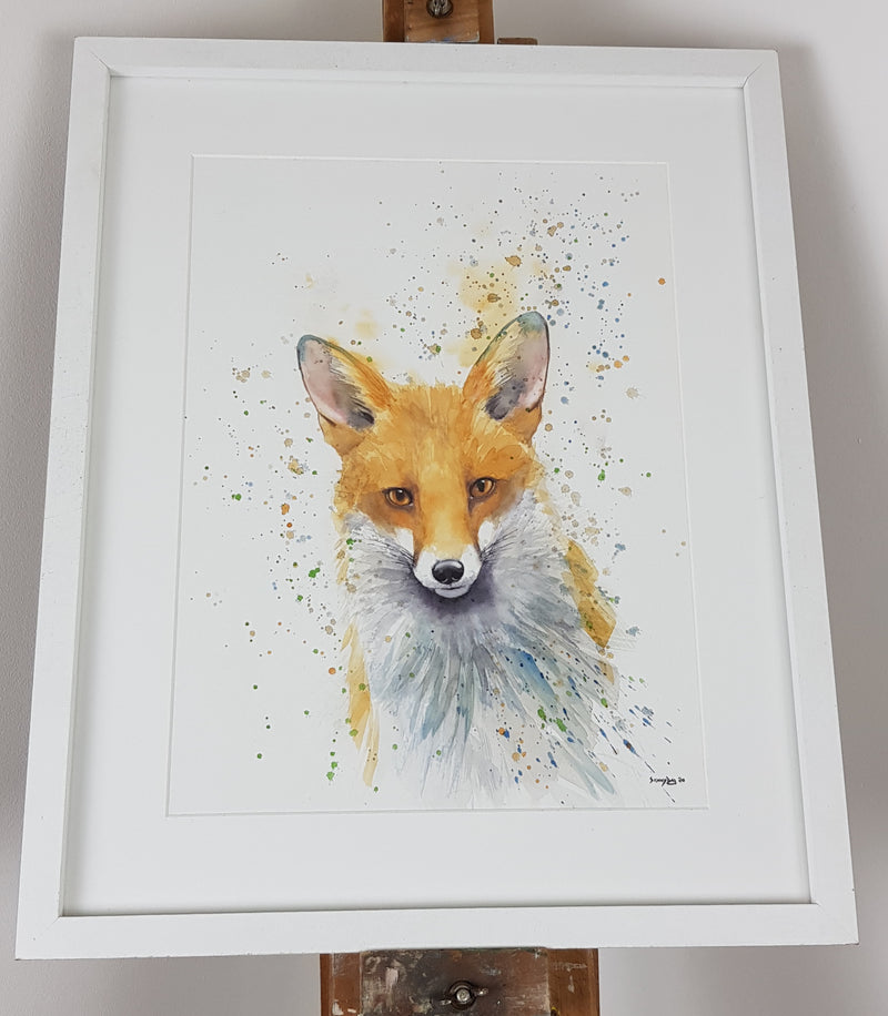 Fox Watercolour - 'Tony' 16.5" x 12" #3116