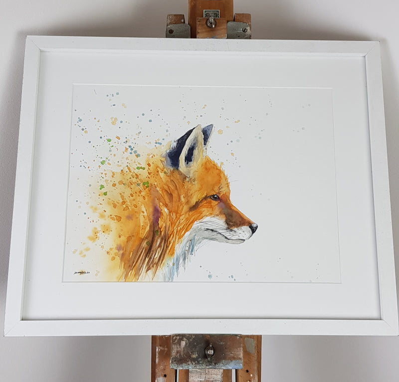 Fox Watercolour -  16.5" x 12" #3136