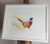Pheasant Watercolour - 'Speedy' 17" x 12" #3221