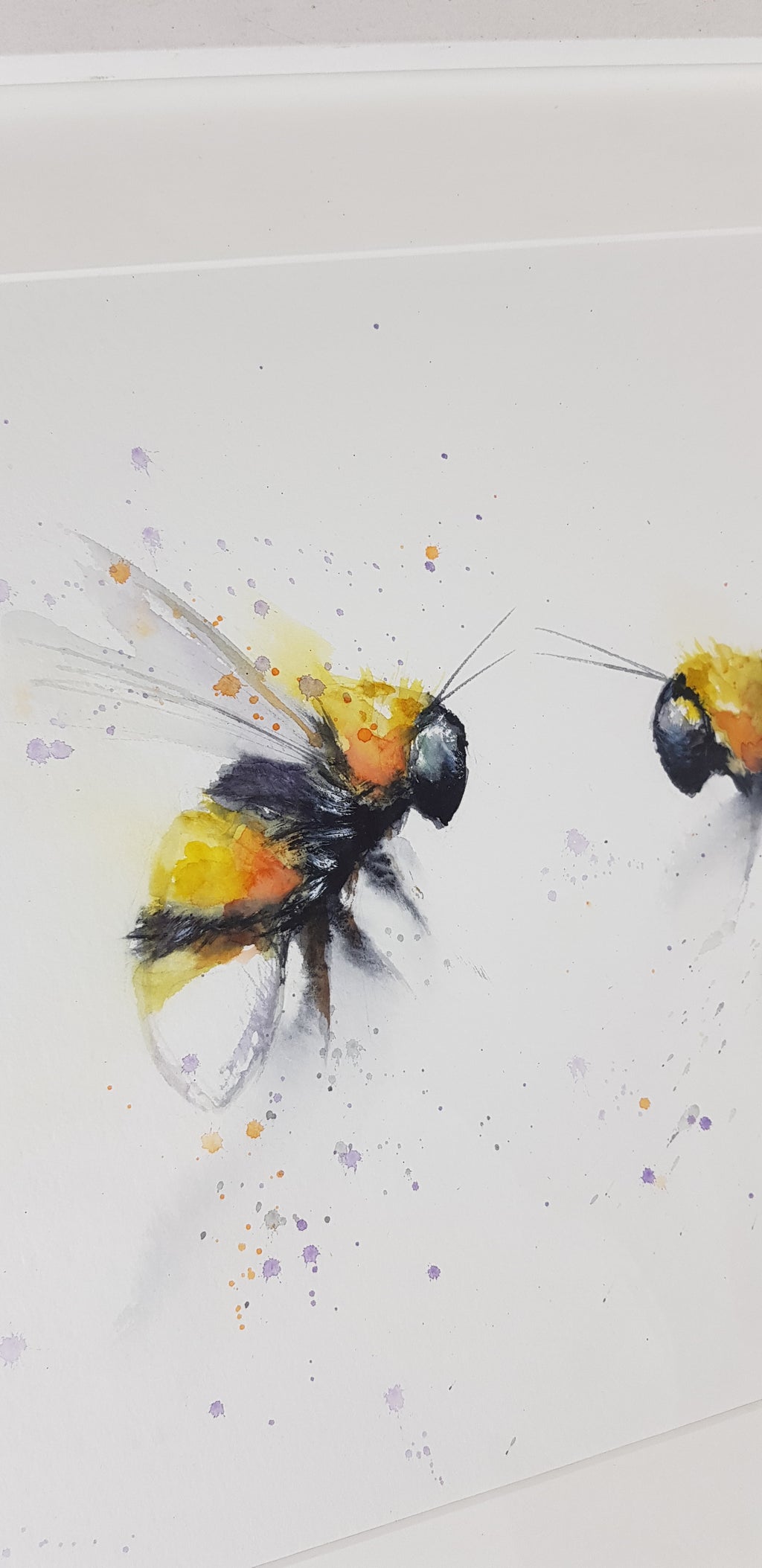Bees Watercolour - 'The Bumbles' 17" x 12" #3251
