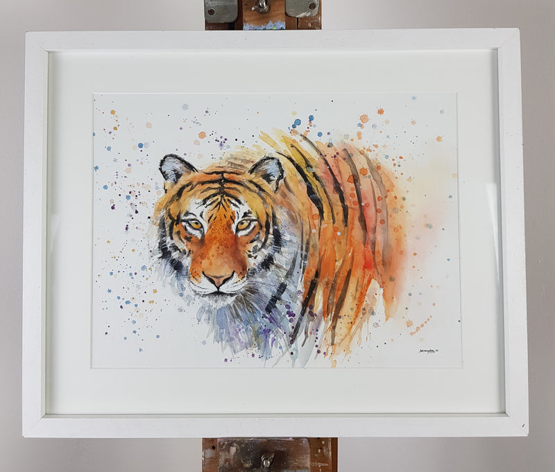 Tiger Watercolour - 'Terrence' 17" x 12" #3264