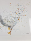 Goose Watercolour - 'Snowy' 17" x 12" #3268