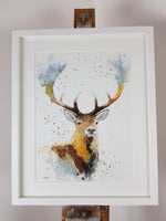 Stag Watercolour - 'Andreas' 17" x 12" #3270