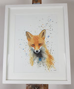 Fox Watercolour - 'Little Kit' 17" x 12" #3274