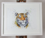 Tiger Watercolour - 'Hendrix' 17" x 12" #3362