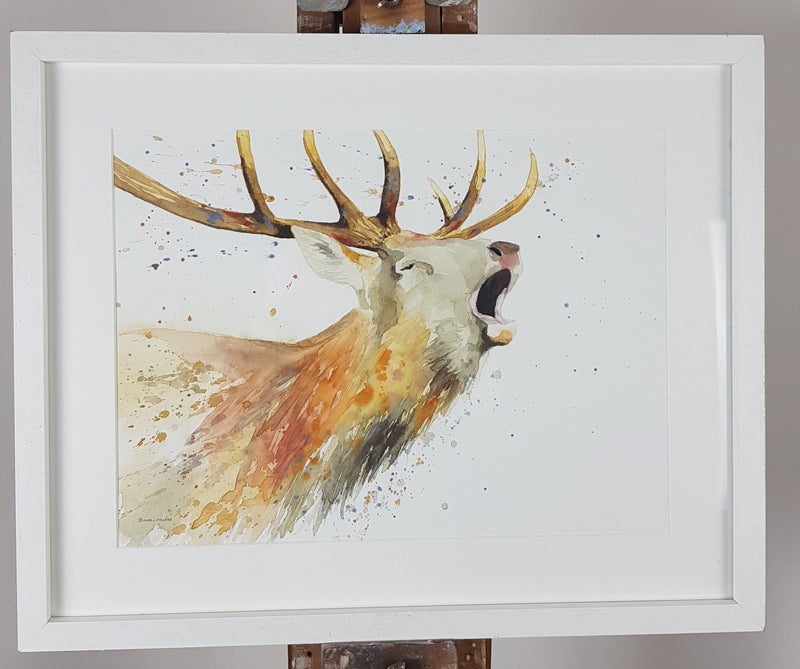 Stag Watercolour Painting - 'Sonny' 17" x 12"