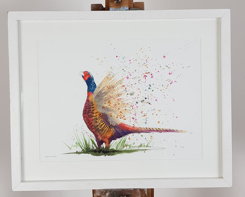 Pheasant Watercolour Painting - 'Phil' 17" x 12"