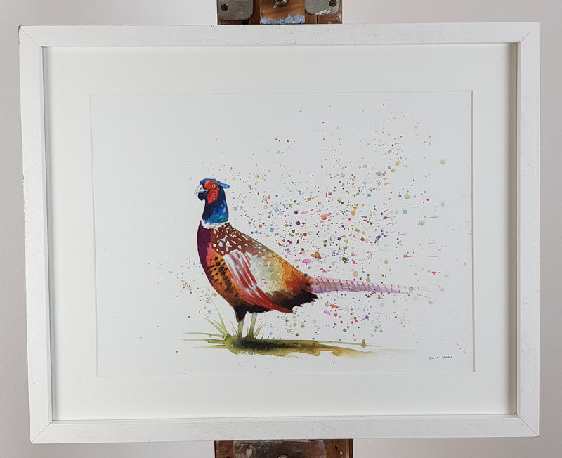 Pheasant Watercolour Painting - 'Peter' 17" x 12"