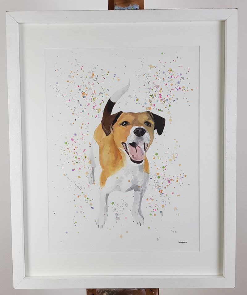 Jack Russell Watercolour Painting - 'My Sweet Friend' 17" x 12"