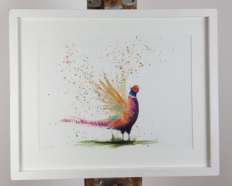 Pheasant Watercolour Painting - 'Paisley' 17" x 12"