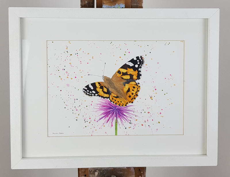 Butterfly Watercolour Painting - 'Little Lady' 12" x 8.5" (A4)