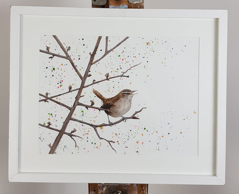 Wren Watercolour Painting - 'Wendy 17" x 12"