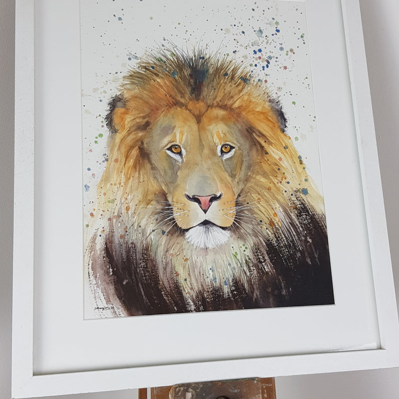 Lion Watercolour - 'Tobias' 16.5" x 12" #3111